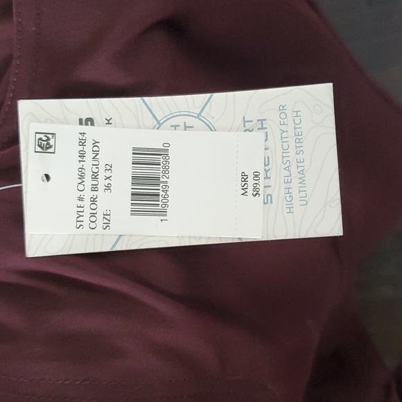 Jachs New York Tech Pant - Burgundy - Picture 2 of 4